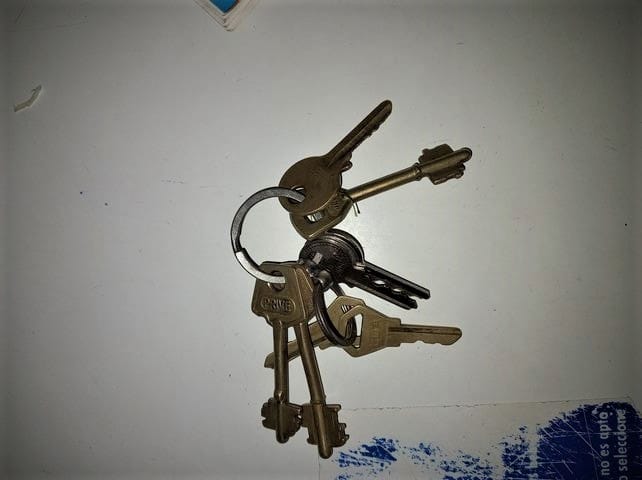 Daniela encontró estas llaves en un comercio