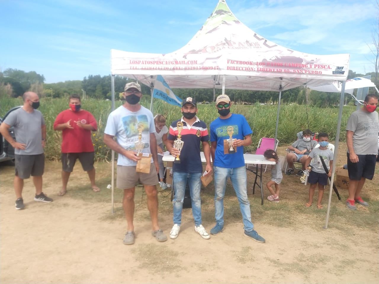 Leonel Segovia, Gonzalo Arnaldi y Salvador Biglia ganaron en el concurso de Pescadores