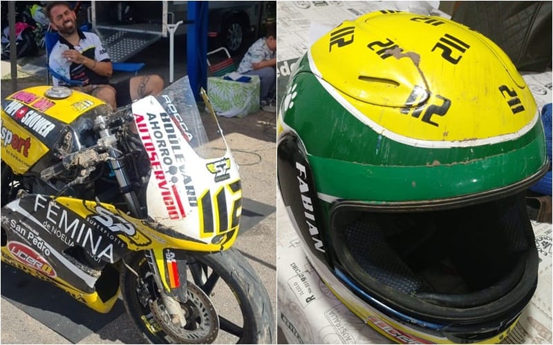 Federico Fernández se accidentó en Arrecifes pero terminó sexto: “Volé y pegué el casco con el piso”