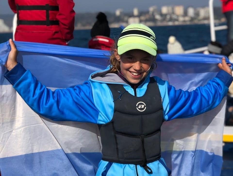 Delfina Kuttel voló a México a participar del Norteamericano de Optimist