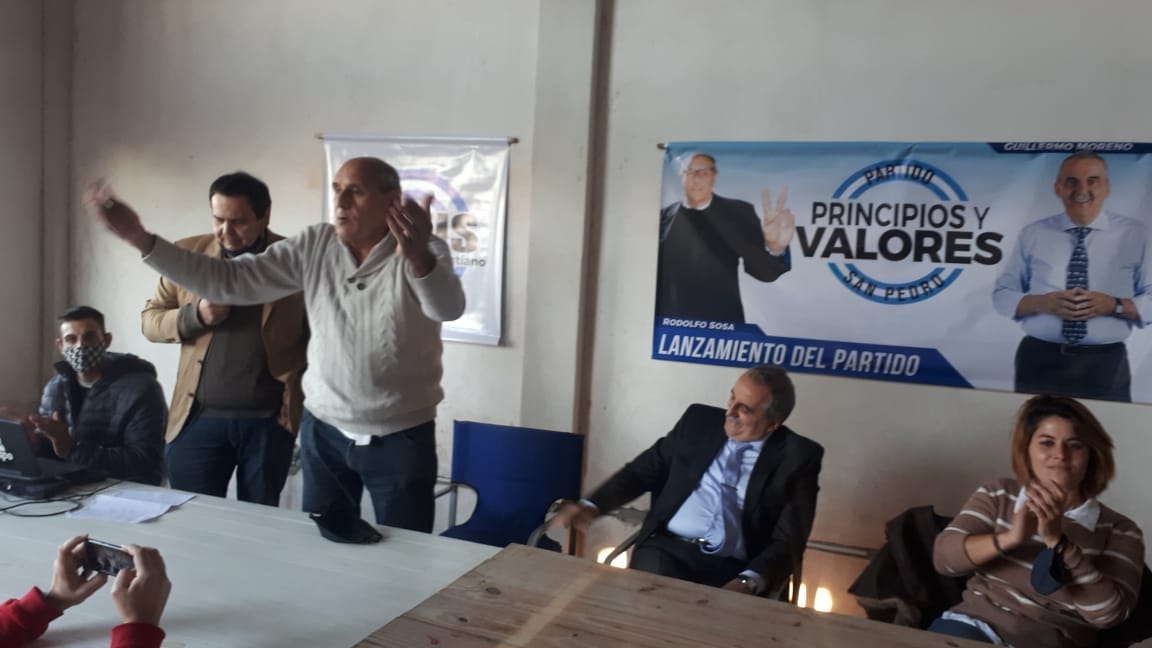 Guillermo Moreno lanzó su partido en San Pedro, con Rofolfo Sosa como candidato