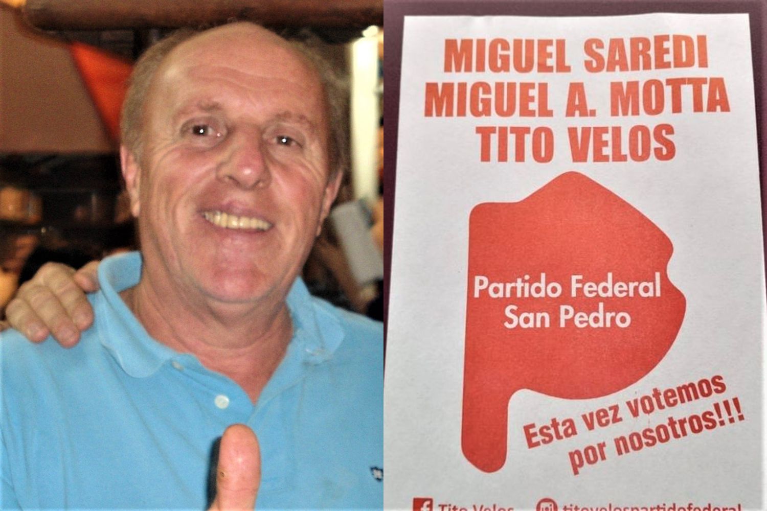Con Miguel Motta como precandidato a diputado, el Partido Federal presenta a Tito Velos como concejal