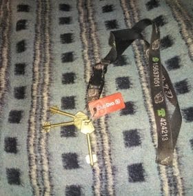 Lorena encontró un par de llaves