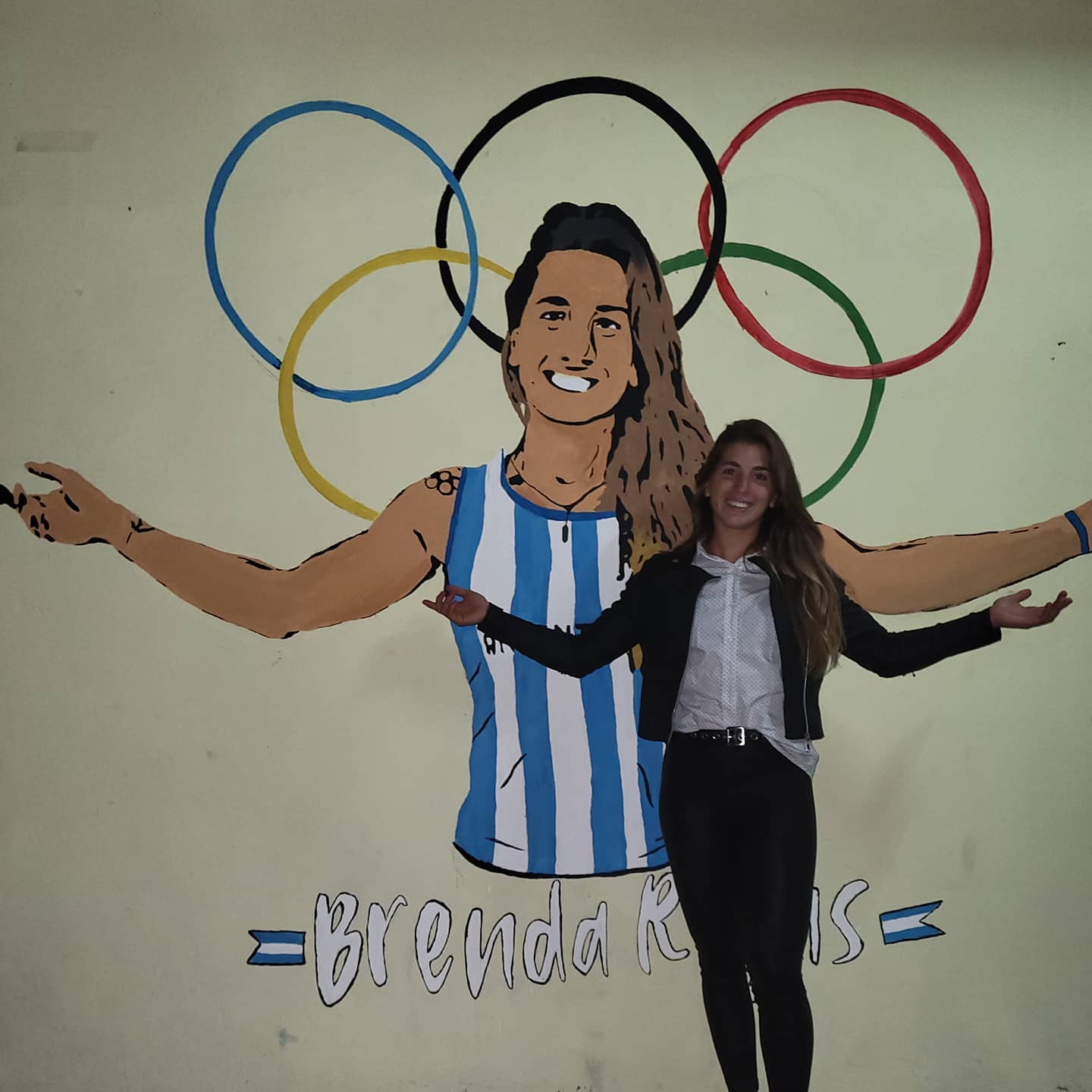 Tokio 2020: Brenda Rojas fue recibida en Las Canaletas con un mural y una torta “olímpica”