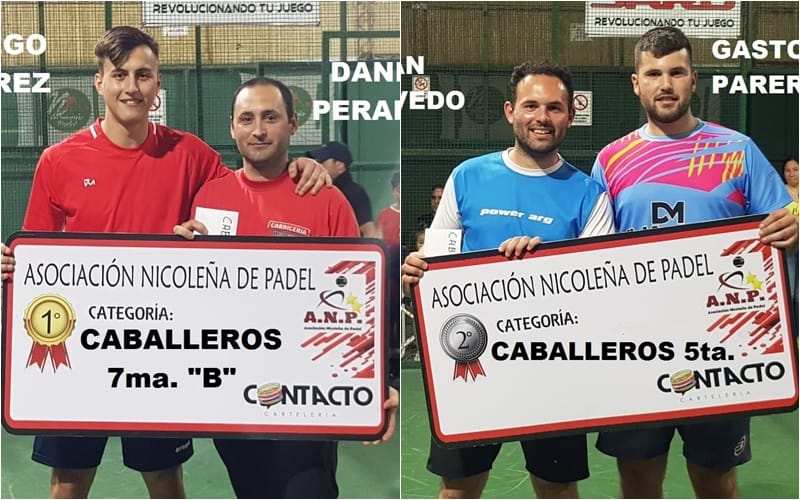Parejas sampedrinas sobresalieron en San Nicolás: Diego Pérez-Daniel Peralta fueron campeones y otras cuatro, finalistas