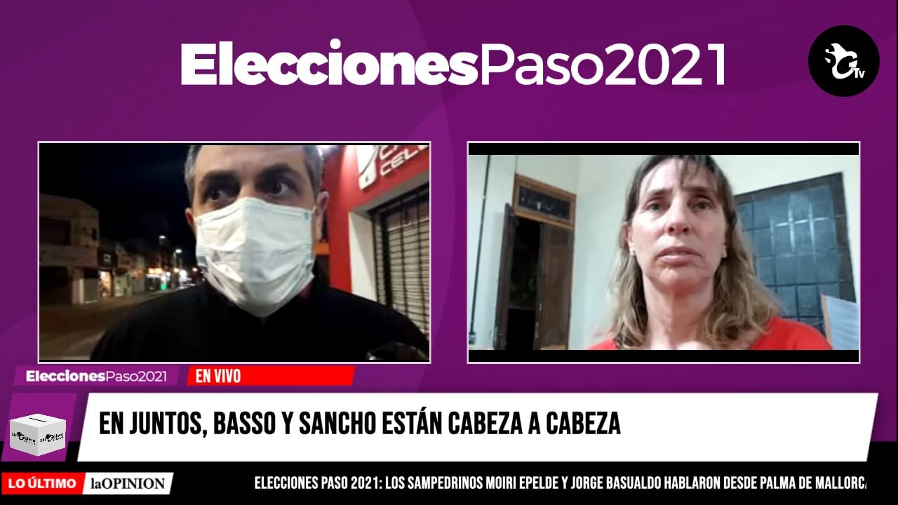 Elecciones Paso 2021: Basso la ganó a Sancho, por muy poco, en la interna de Juntos