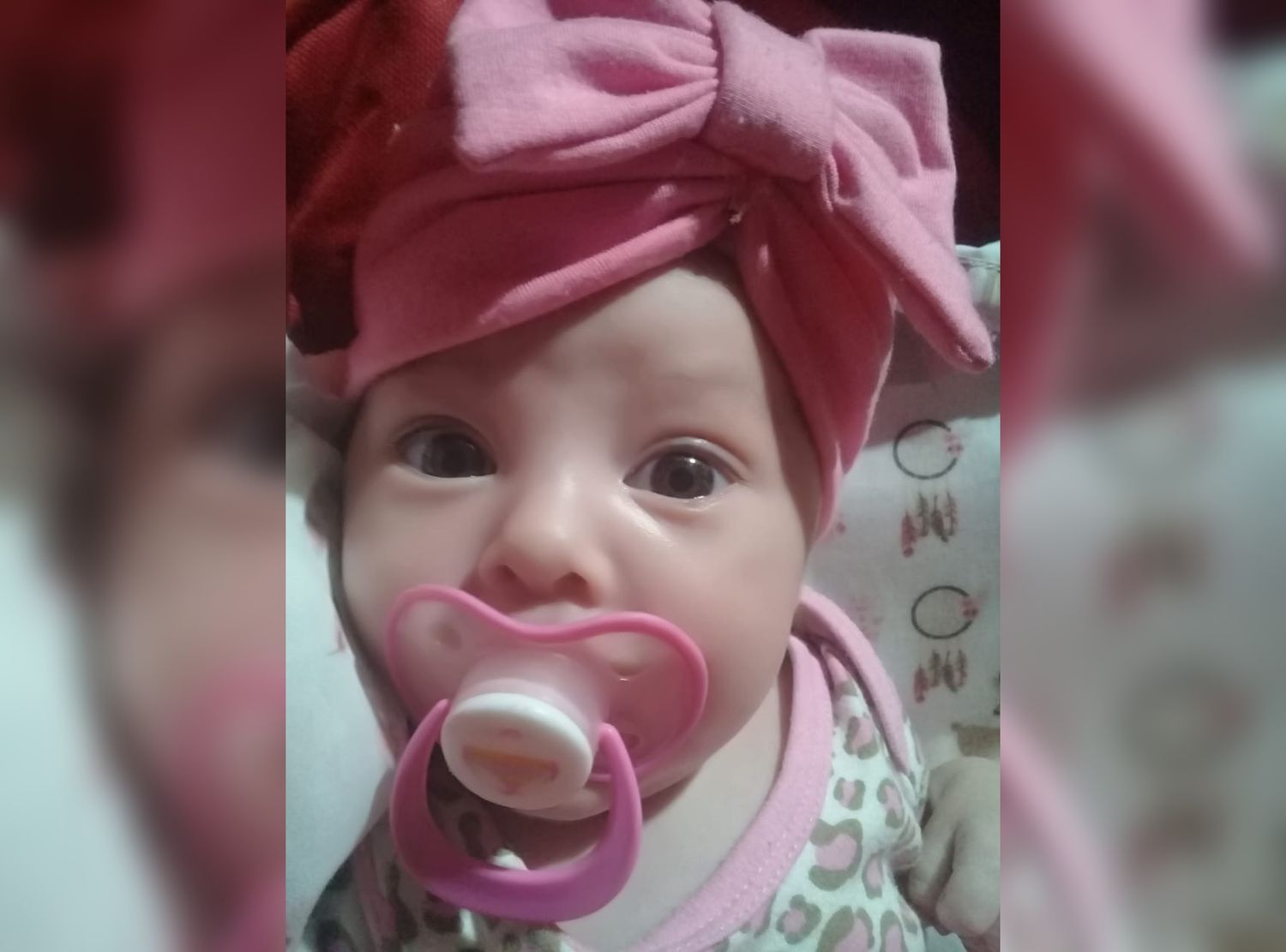 Gianna Robles, la beba de un mes y medio internada con neumonía, ya se encuentra en su casa