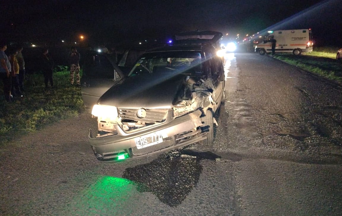 Pueblo Doyle: violenta colisión entre dos vehículos sobre la ruta 191