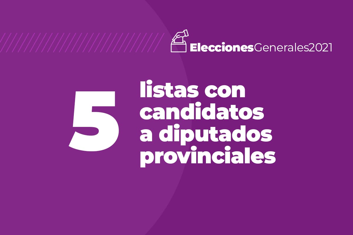 Elecciones 2021: las 5 listas para diputados provinciales en la segunda sección electoral