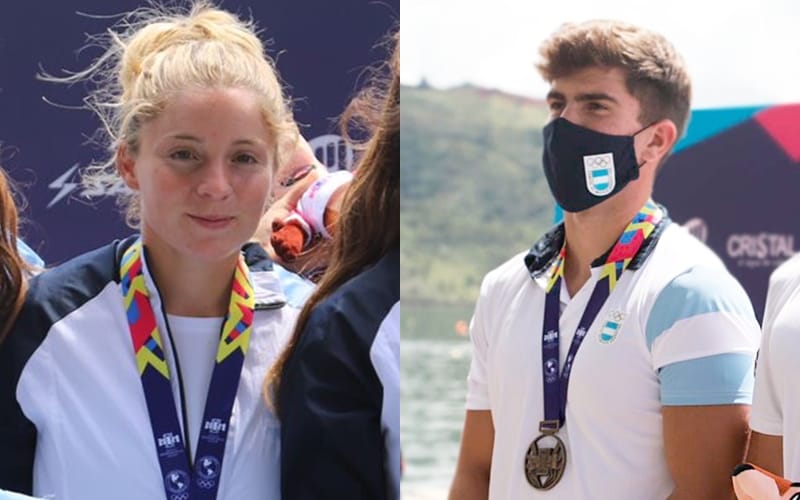 Juegos Panamericanos Junior 2021: con los cinco podios de D’Estéfano y Rossi, Argentina ganó el medallero de canotaje