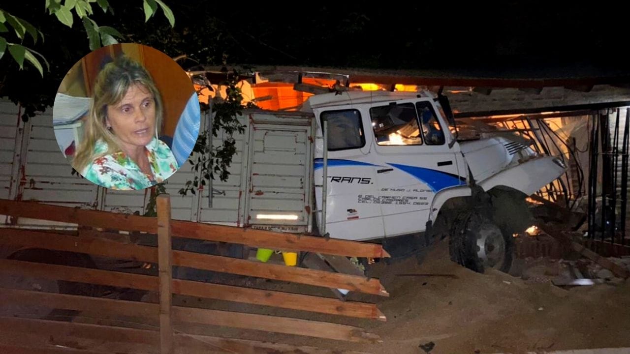 Verónica Mosteiro: “Estaba acostada a dos metros de donde se metió el camión”