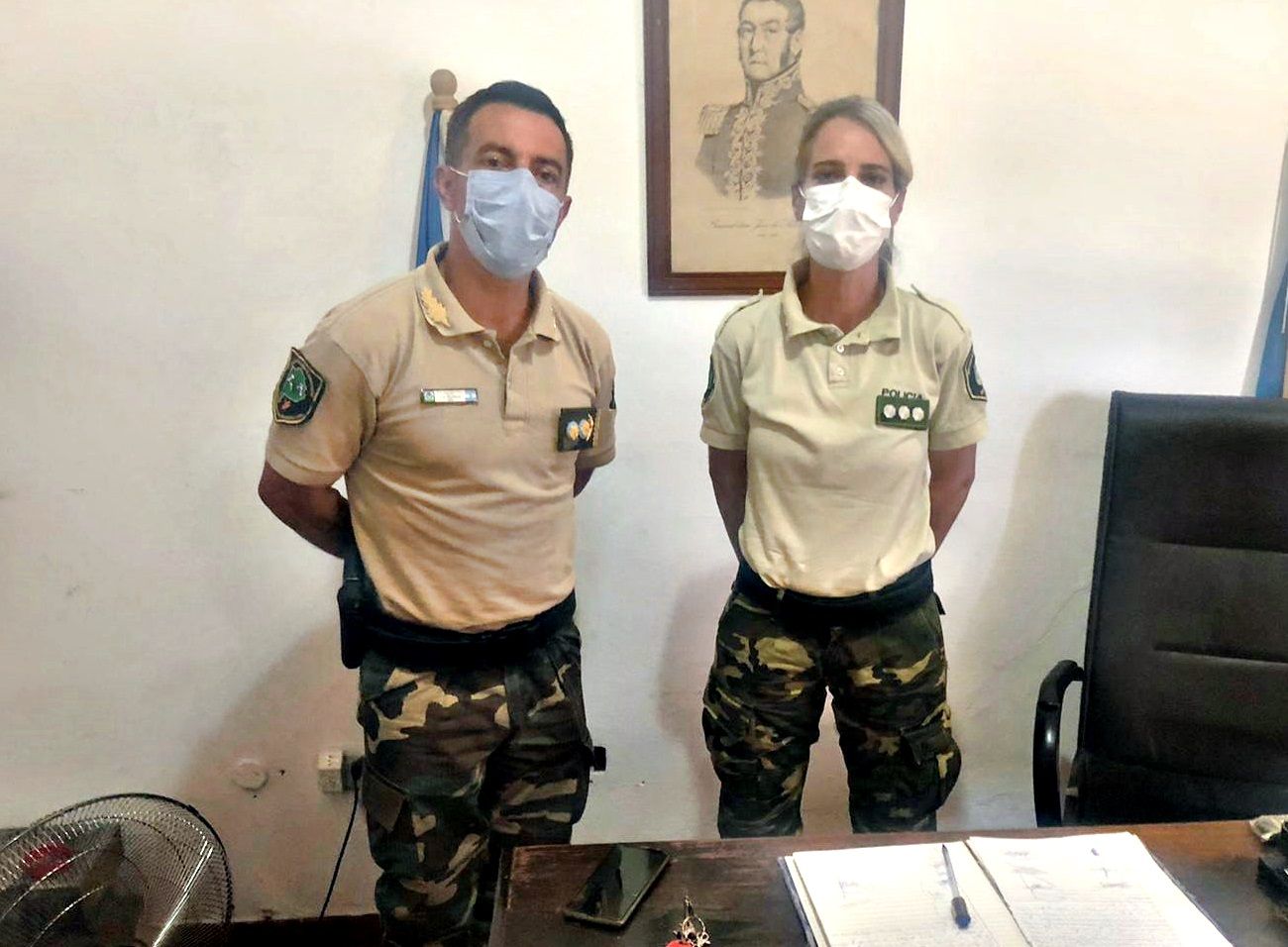 La oficial principal Labanca asumió en la Policía Rural