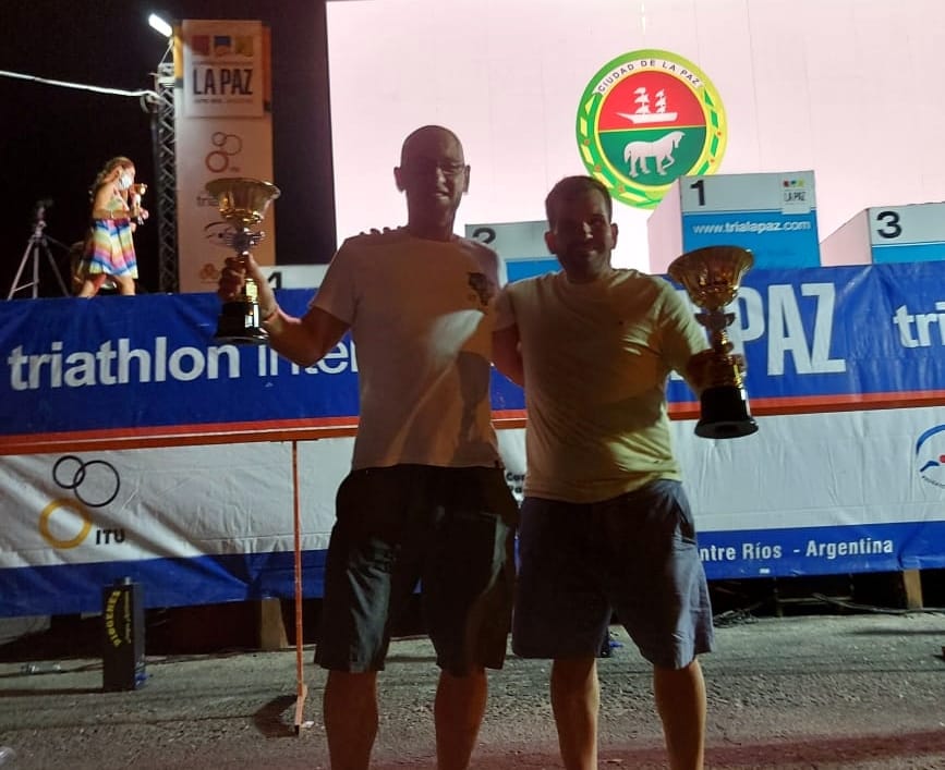 En la vuelta del Triatlón de La Paz, Roberto Boffa y Mauricio Puy hicieron podio