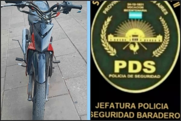 Baradero: delincuente sampedrino robó una moto y huyó de la policía