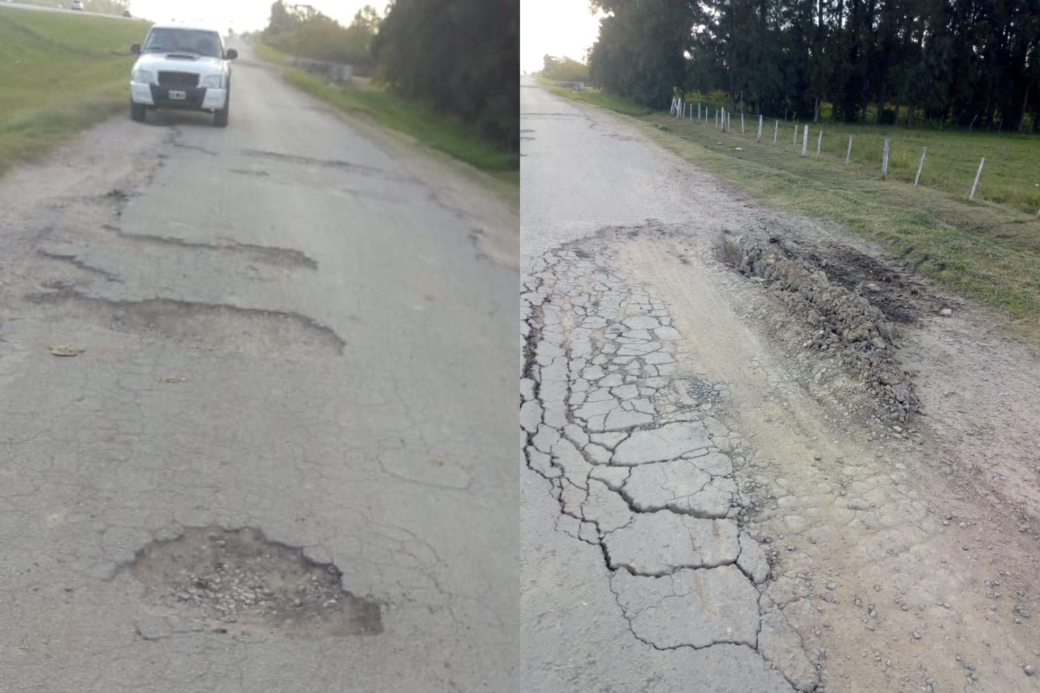 Reclaman reparaciones en la colectora de ruta 9, entre 191 y Río Tala: “Es un desastre, no podemos pasar más”