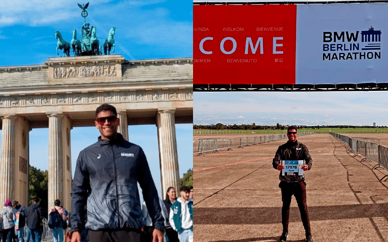 David Gerdler corre los 42 km de Berlín
