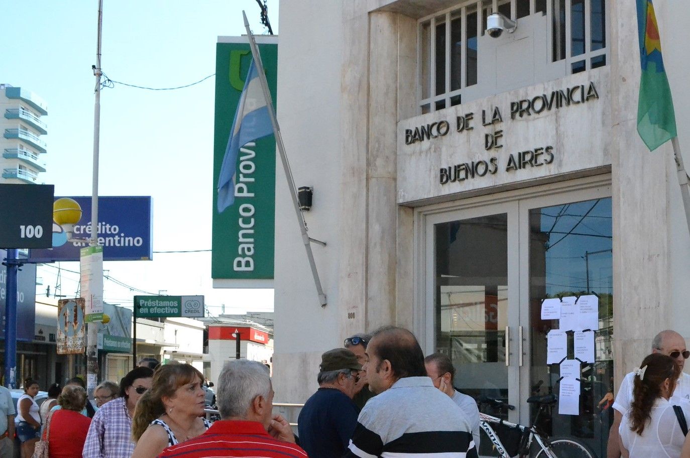 El Banco Provincia está de paro. Foto: Archivo La Opinión.