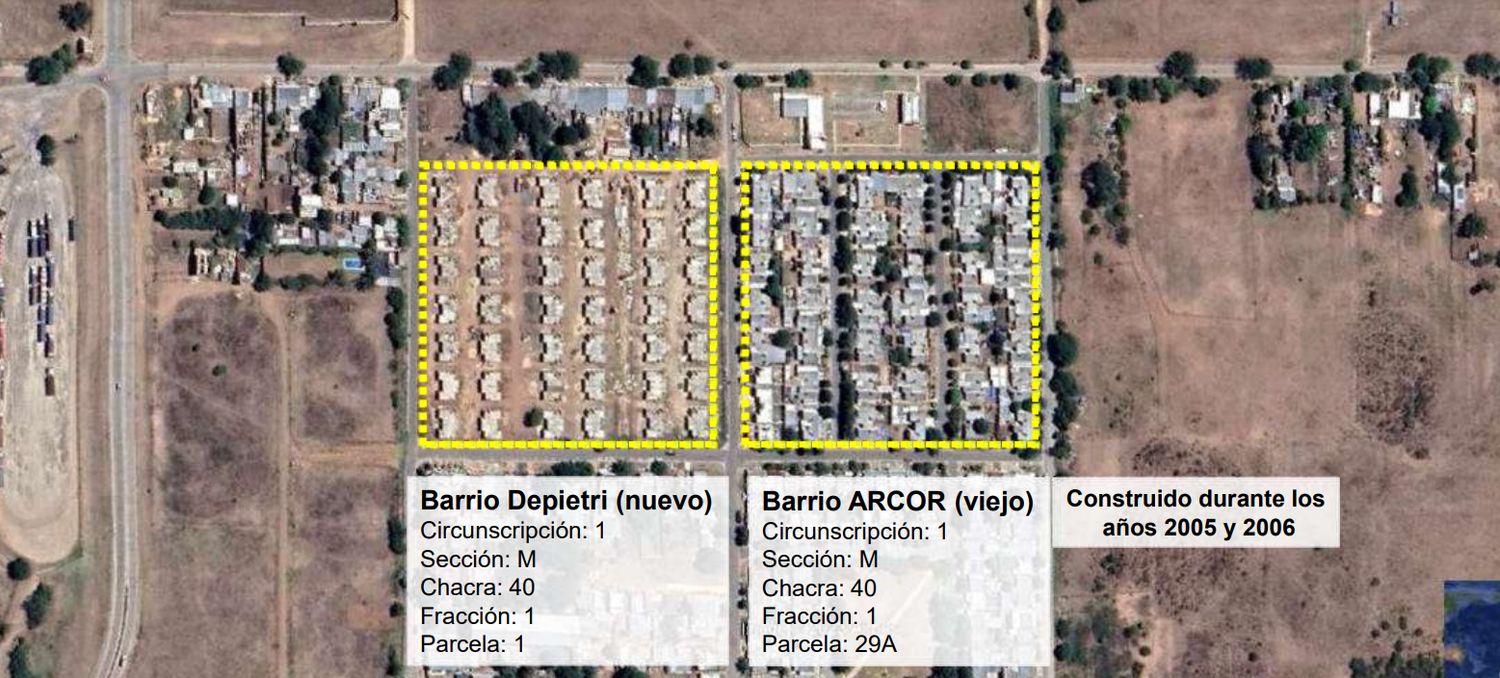 84 viviendas: en febrero, el Municipio le dijo a Arcor que el terreno no era el que donó en 2004
