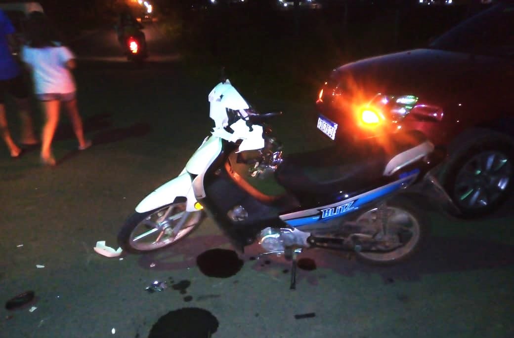 Zahir Mercuri chocó en moto con una camioneta. Foto: La Opinión.