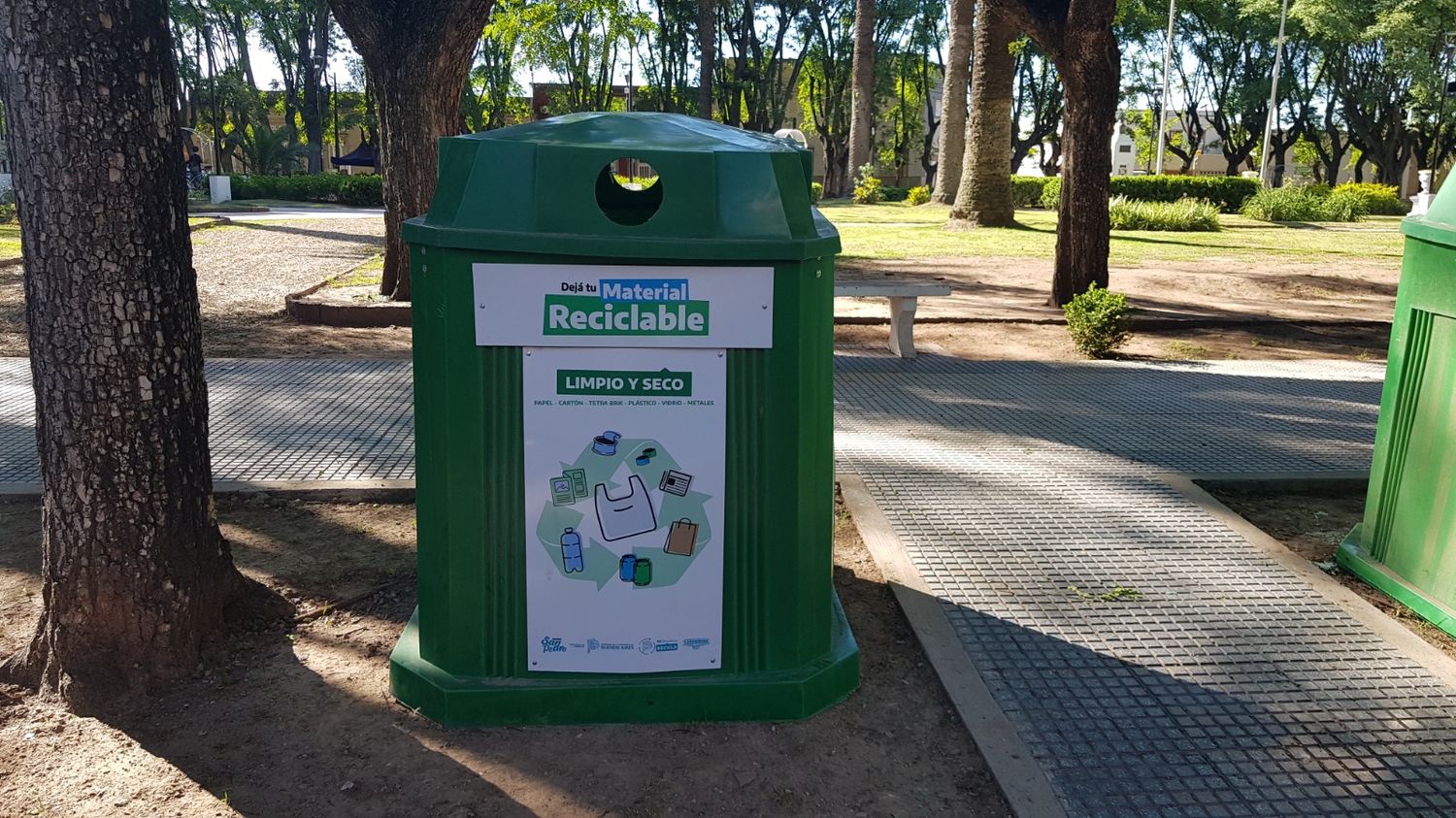 Implementan contenedores de reciclaje para el cuidado del entorno en estas Fiestas