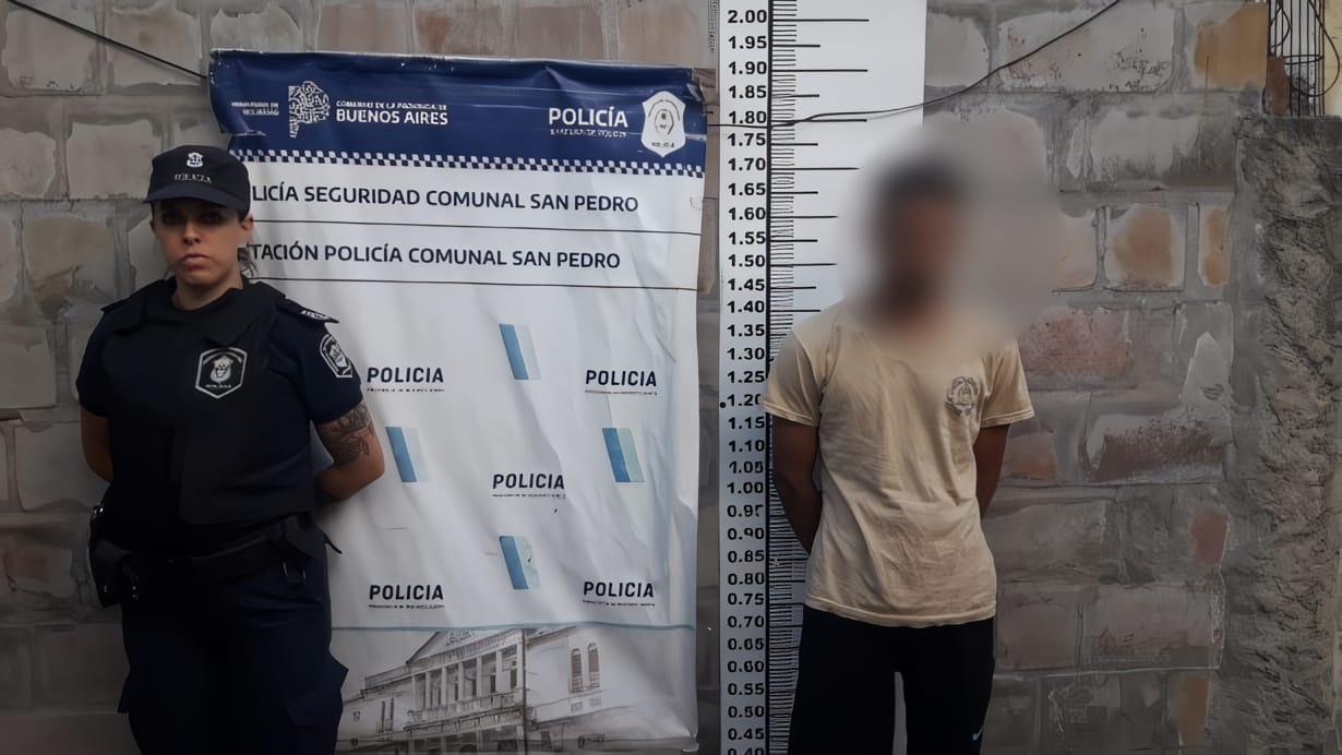 El detenido quedó a disposición de la Justicia. Foto: Policía Bonaerense.