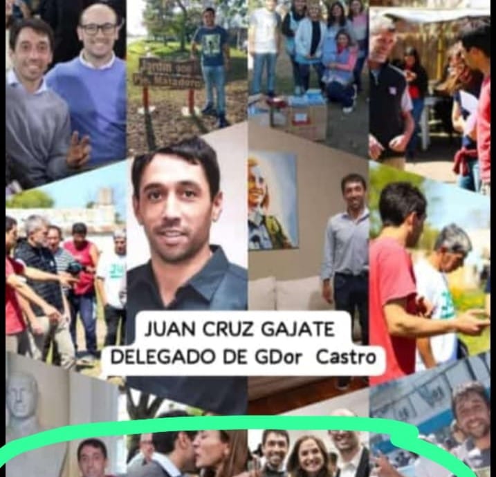 Vecinos de Castro viralizaron flyers y propuesta para que Gajate sea delegado.