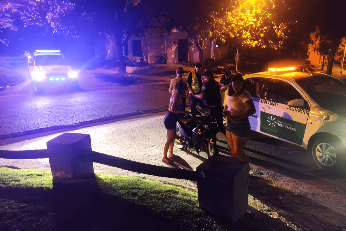 El operativo comenzó a la medianoche. Foto: Policía Bonaerense.