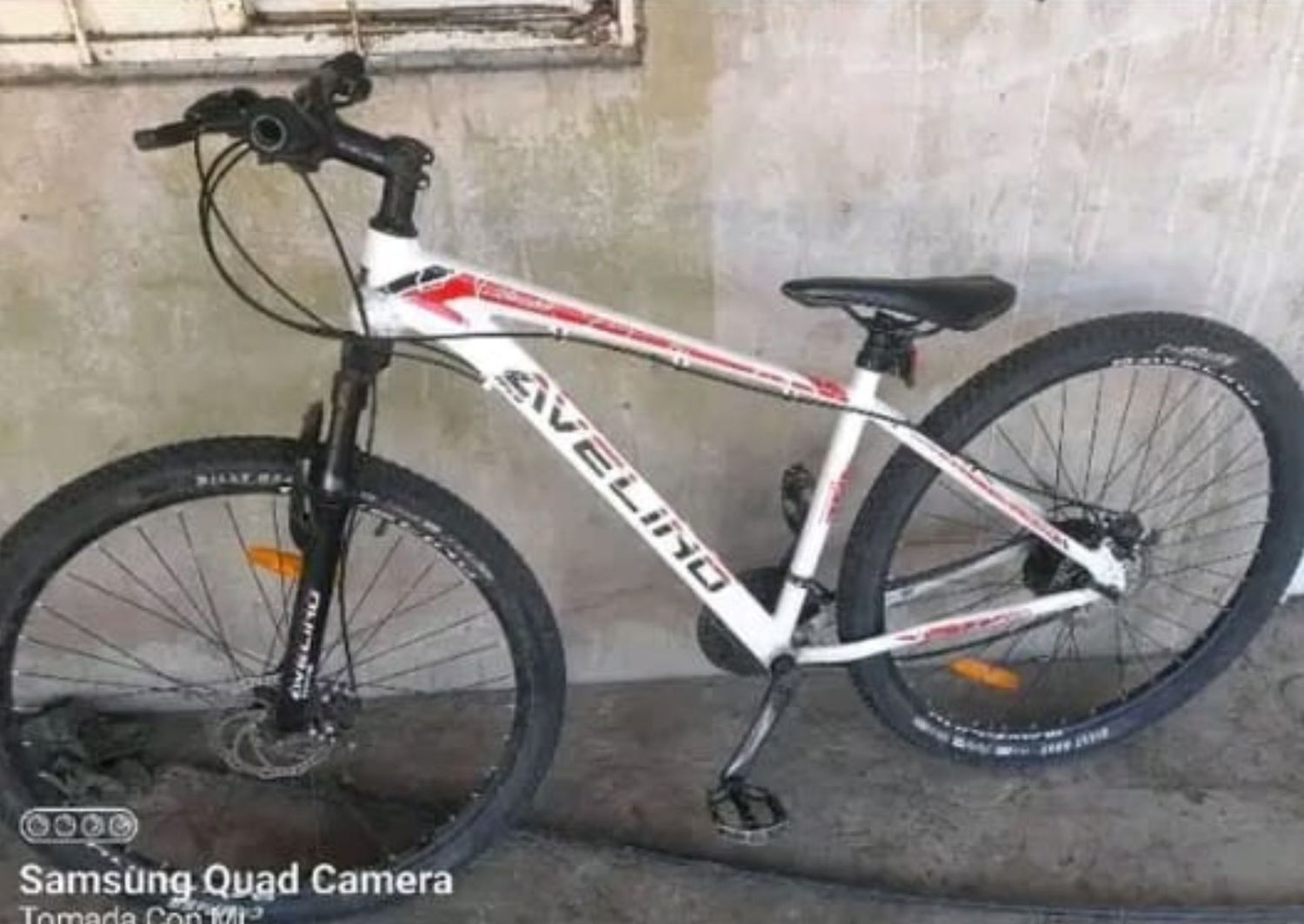La bicicleta robada es marca Avelino.