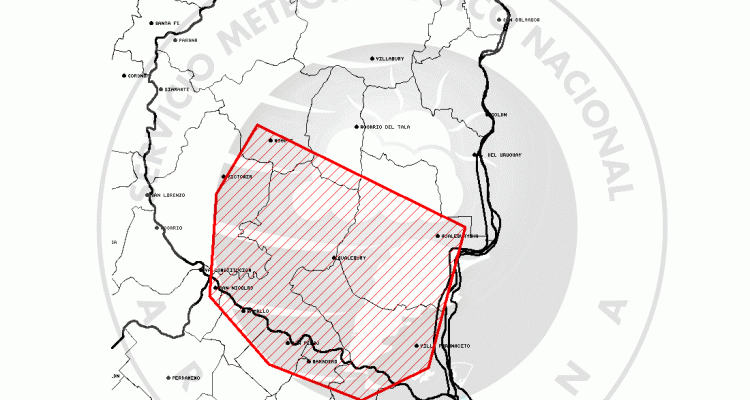 Alerta Meteorológico para la zona norte de la provincia de Buenos Aires