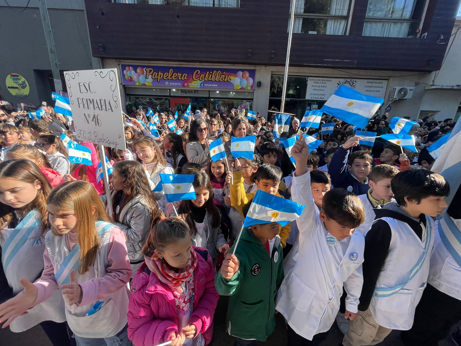 Día de La Bandera: así fue la promesa de los alumnos de cuarto grado en
