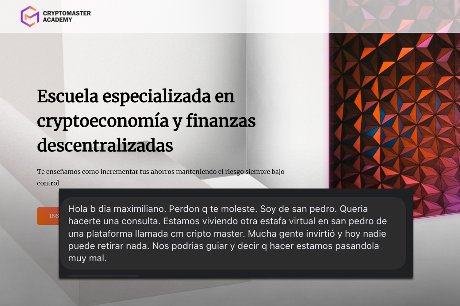 Ni Rainbowex ni la china: cayó Crypto Master, otra plataforma de  inversiones con ahorros sampedrinos – Las últimas noticias de San Pedro