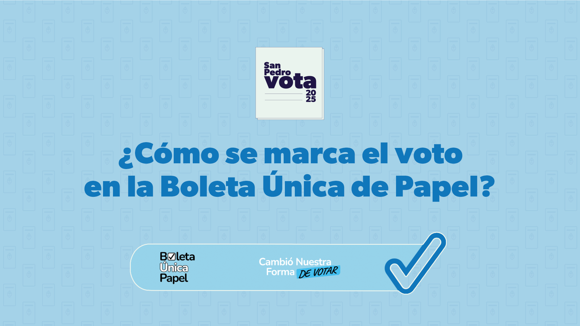 Elecciones 2025: cómo se marca el voto en la Boleta Única de Papel ...